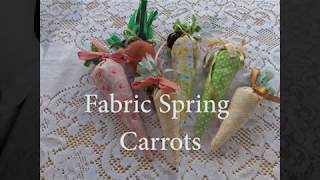 Fabric Spring Carrots