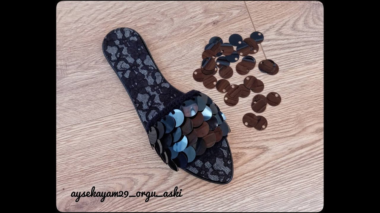 Merakla beklenen pullu terlik  yapımı..