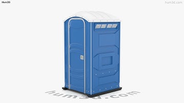 Portable Toilet cabin 3D model by 3DModels.org