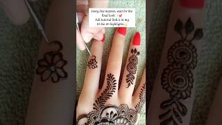 Leafy Gulf henna design for back hand🌸🌿 #henna #mehndi #shortvideo #shorts #youtube