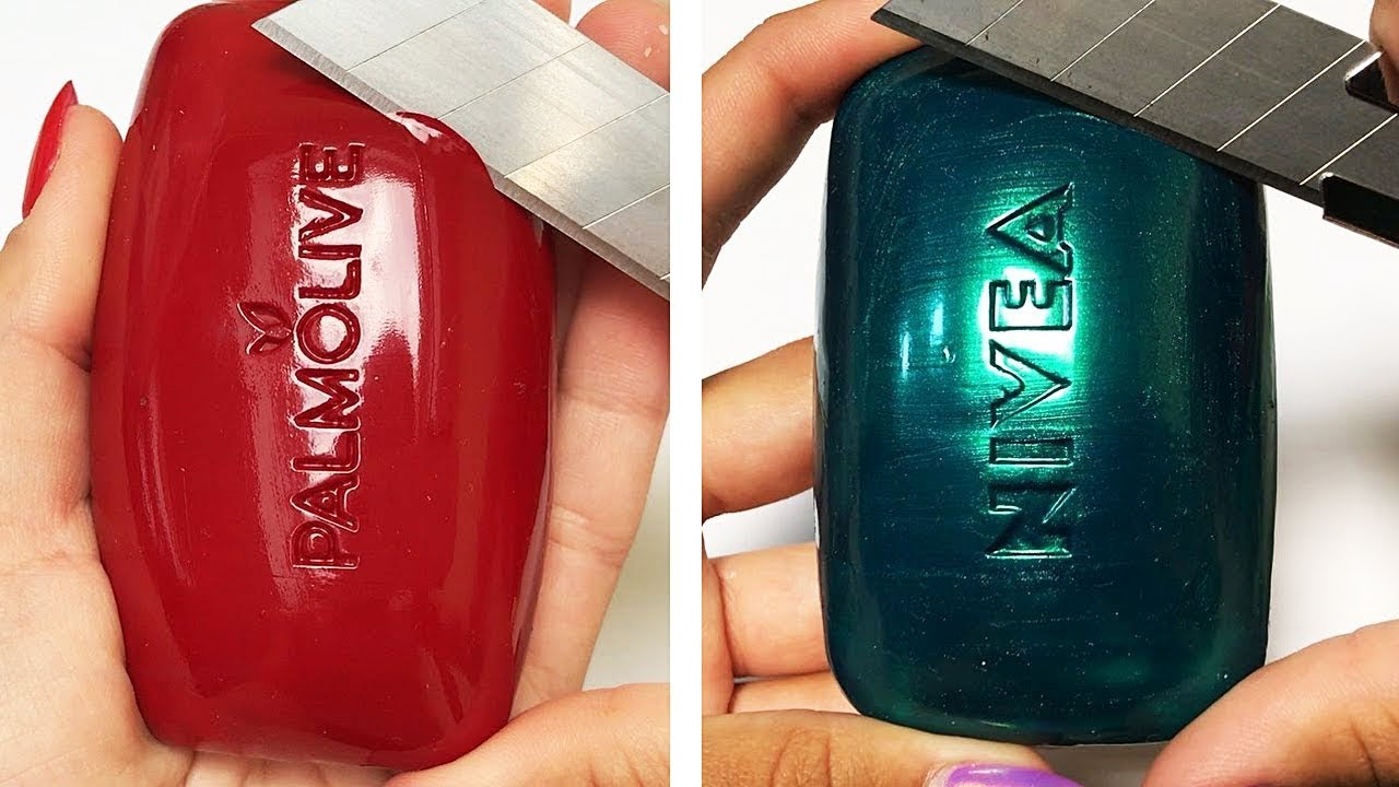 Асмр мыло резки | Удовлетворительное видео [ASMR] #93