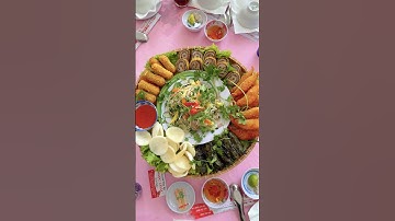 Xắp mẹt khai vị đãi tiệc cưới- Dịch vụ nấu ăn Ngọc Châu Long An #shorts