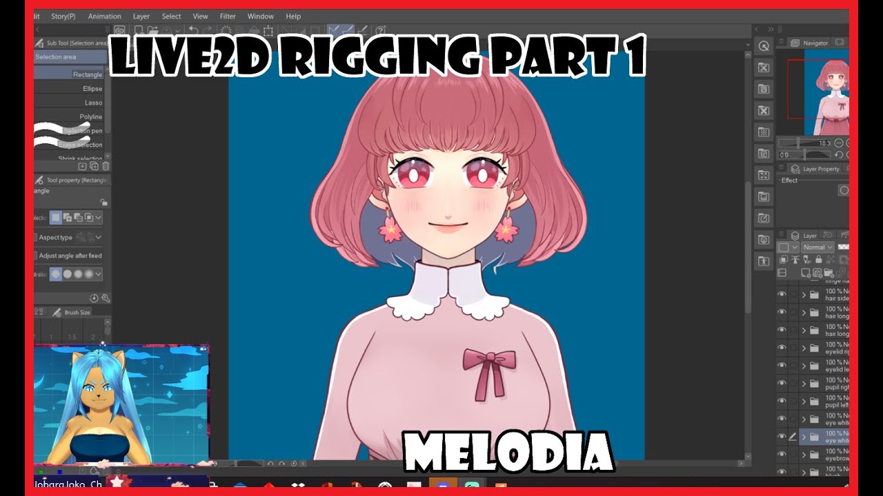 [Vtuber] Live2D Rigging Commission! Melodia! - YouTube