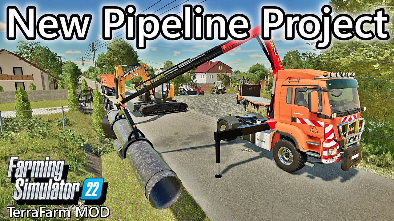 Big Drainage Pipe Project *NEW* FSMiner 2022 MODS!! FS22 YouTube