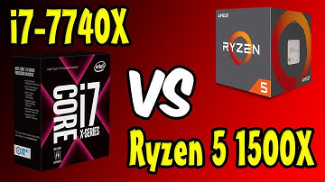 💥 i7-7740X Vs Ryzen 5 1500X🔥Benchmarks + Gaming Test! 🎮 [4K]