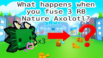 What Happens When You Fuse 3 RB Nature Axolotl? (Pet Simulator X)