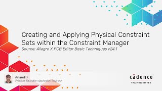 Creating and Applying Physical Constraint Sets within the Constraint Manager