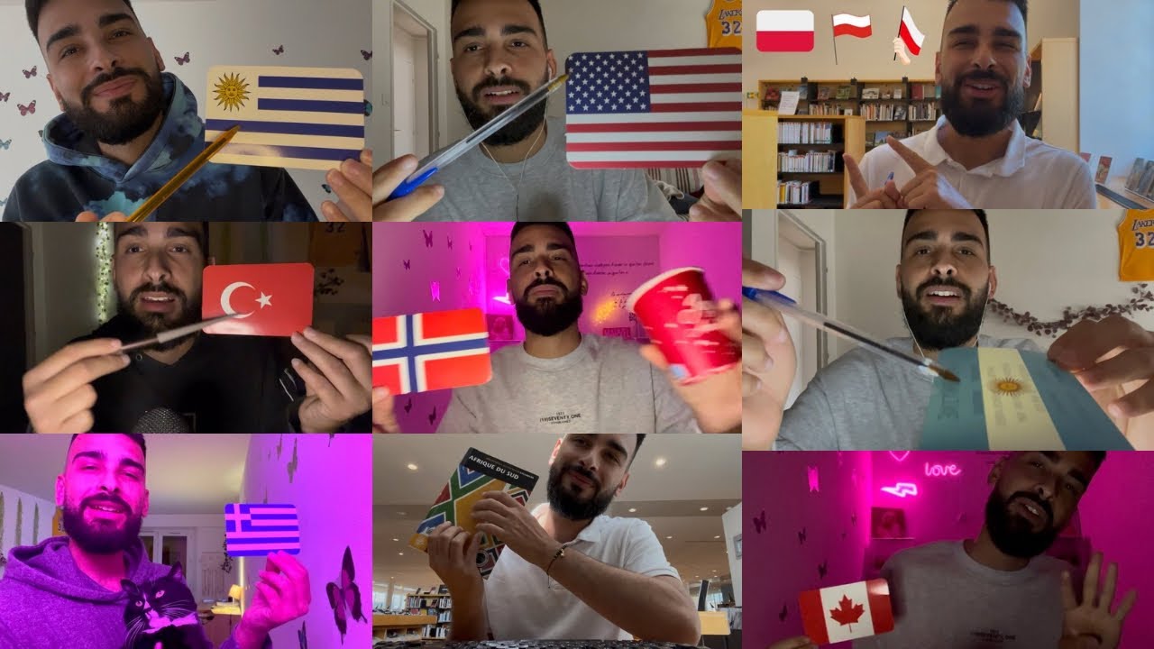 ASMR Cranial Nerve Exam Countries Special (Compilation) 🫶