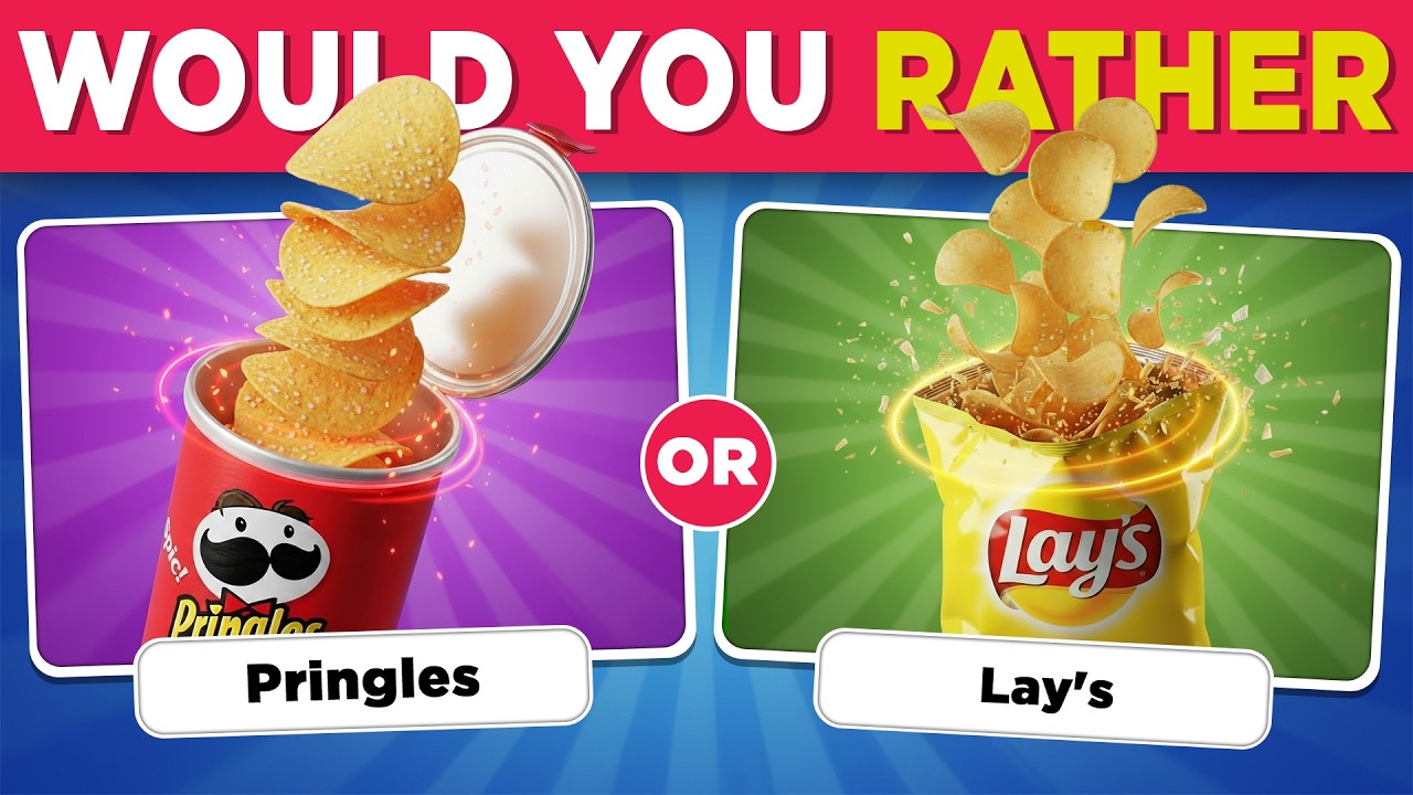 Would You Rather | Junk Food Edition 🍔⚡ | Quiz Chocolate