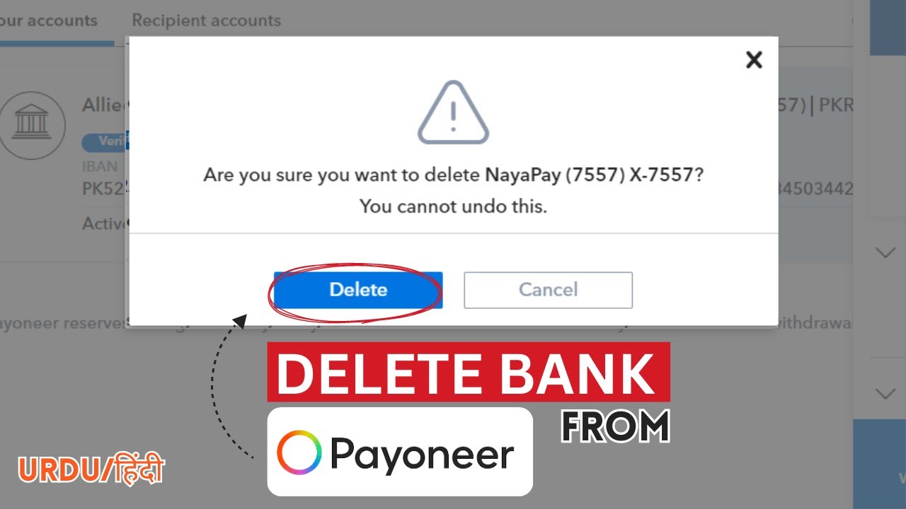 too-simple-how-to-remove-bank-account-from-payoneer-account-urdu