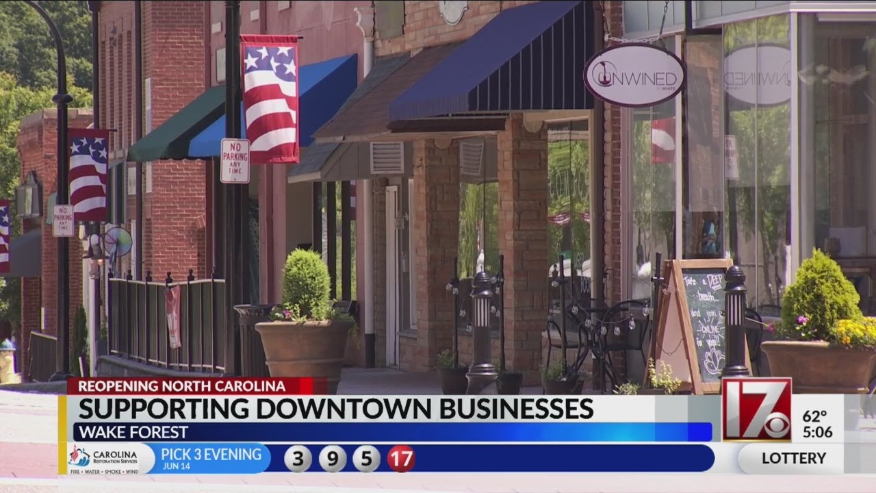 Supporting downtown businesses in Wake Forest YouTube