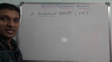 Increment and Decrement operators in c | Operators in c | C Tutorial | By Sudhakar Bogam | in telugu