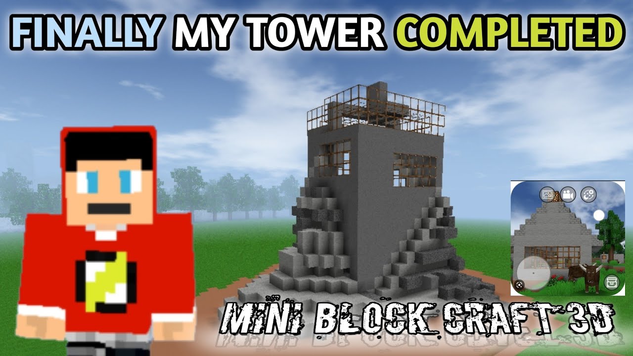 how to make a tower fast | mini block craft instantly tower kaise banaye 