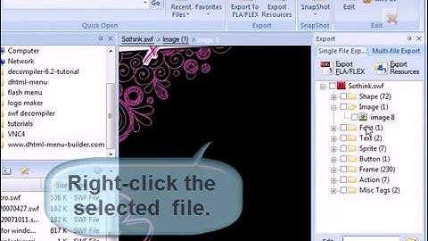 How to edit image,text,sound and shape in a flash?