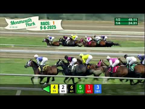 video thumbnail for MONMOUTH PARK 09-06-2025 RACE 1