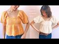 グラニースクエアで編むサマーニットの編み方🌺🏖️