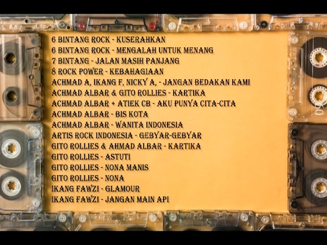 kompilasi musik Rock Indonesia : Achmad Albar, Gito Rollies, Ikang Fawzi,Nicky Astria (Bintang Rock) class=