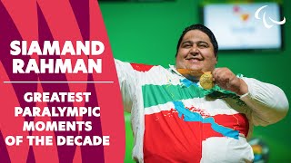 Siamand Rahman: Strongest Paralympian | Greatest Paralympic Moments of the Decade | Paralympic Games