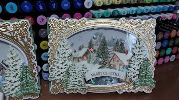 Anna Griffin create 9 photo finish easel card, let