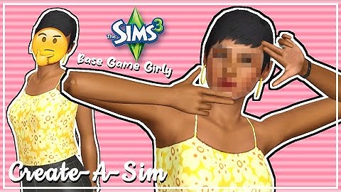 Can I Make A Base Game Only Sim? || The Sims 3: Create-A-Sim || (Download Sim)