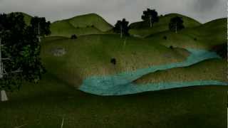 3DS Max - Another raining scene
