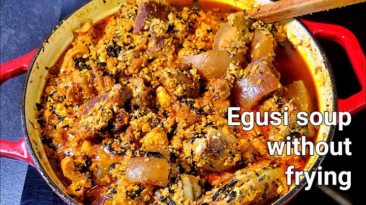 NIGERIAN EGUSI SOUP | Without frying |  Very easy step by step tutorial | No frying method