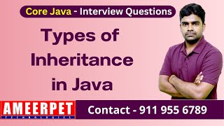 Types of Inheritance in Java |  Ameerpet Technologies | By Srinivas