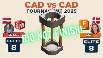 CAD Speedmodeling Tournament! - MATCH 9 - Battle 2 - DNF - WORLD CHAMPIONSHIP - SOLIDWORKS vs FUSION