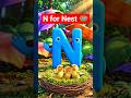 N for Nest 🪺 | ABC Learning for Kids | Tiny Learner Kids #shorts #shortsfeed #viral #abcd