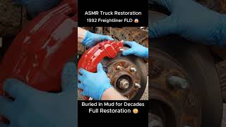 ASMR Truck Restoration | 1992 Freightliner FLD 😱 | Buried in Mud for Years | Full Rebuild 😳🔥