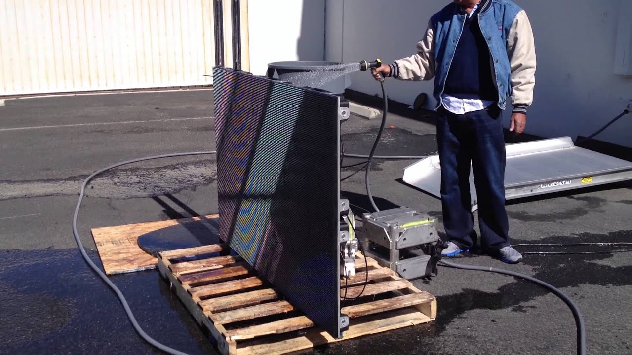 Absen A7 water proof testing back - YouTube