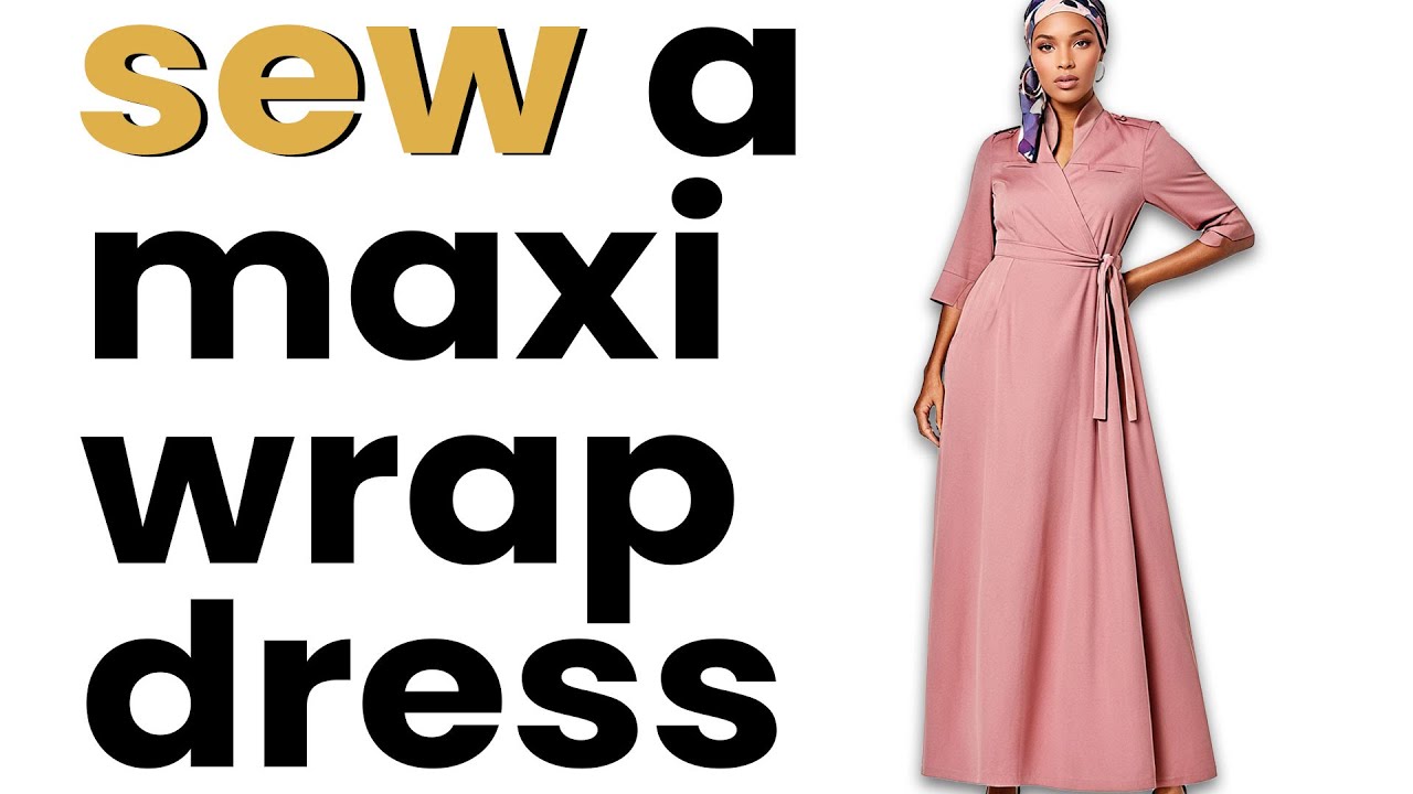 chinese dress ladies Classic Maxi Dress with Side Pocket Sewing Pattern – SewingSe main image 0