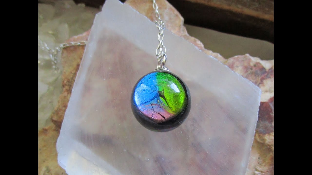 Hand Blown Iridescent Glass Marble from Marble Genius