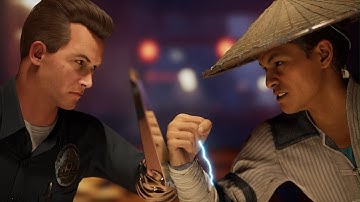 Mortal Kombat 1 - T-1000 vs Raiden | All Intro/Interaction Dialogues