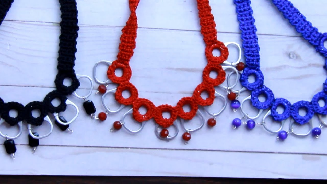 Collar de anillas y cuentas