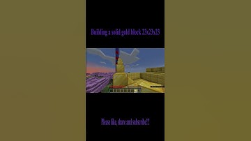 Mincraft #shorts Still Placing Gold Blocks part 4........