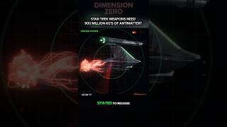 STAR TREK - Main Weapons Need 900 Million KG's of Antimatter?