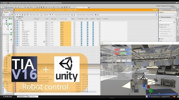 Control of the Industrial Robot in Unity with TIA Portal (English)