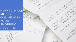 How to make money online with your shopping receipts