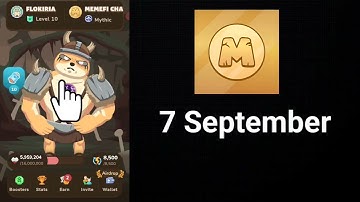 Memefi Secret Combo code today 7 September 2024