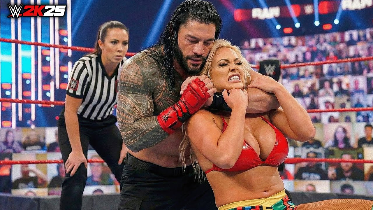 WWE LIVE MATCH : ROMAN REIGNS VS INDIAN BOXING QUEEN FIGHT WWE 2K25 STREAM 013