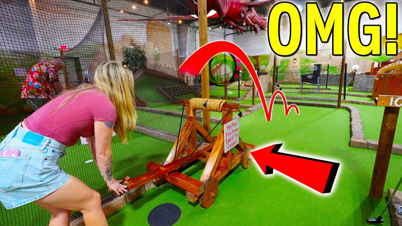 Epic HOMEMADE Mini Golf Course!