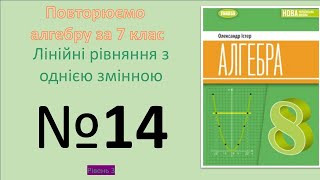 картинка: Істер Вправа 14. Алгебра 8 НУШ-2025