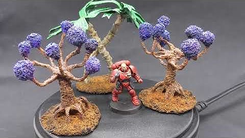 How to make Alien Trees for tabletop gaming!