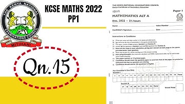 KCSE MATHS PP1-2022 | STATISTICS| COMBINED MEAN
