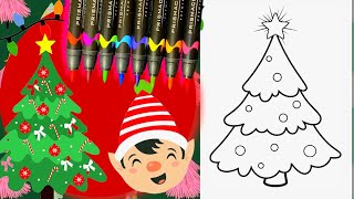 Coloring A Christmas Tree Christmas Coloring Pages 2022