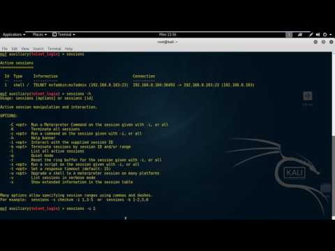 Shell to Meterpreter using Session Command