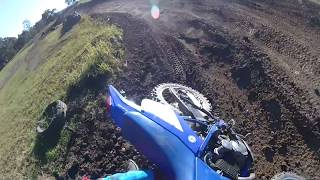 Honda XR250L and Yamaha TTR250, Appin 9 7 17, Enduro Bikes on MX track part 1