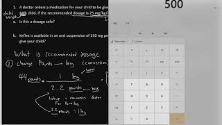 MAT 143 - Unit 1 - Dosage Example #2
