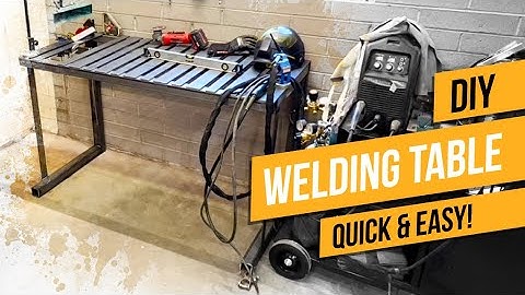 DIY Affordable Welding Table BUILD - Quick and Easy!
